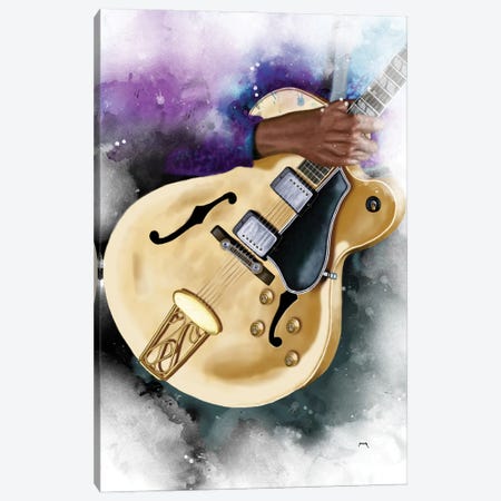 Chuck Berry's Electric Guitar Canvas Print #PCP313} by Pop Cult Posters Canvas Art Print