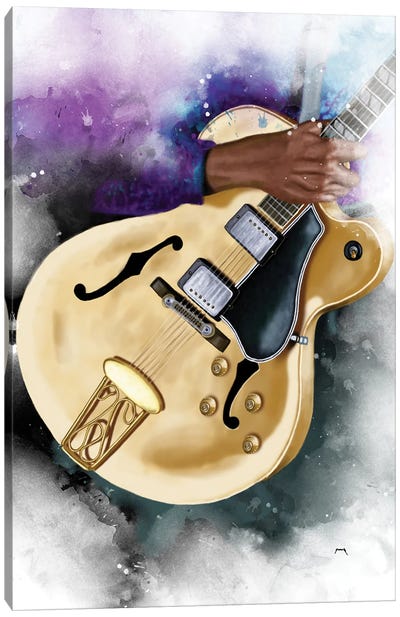 Chuck Berry's Electric Guitar Canvas Art Print - Pop Cult Posters