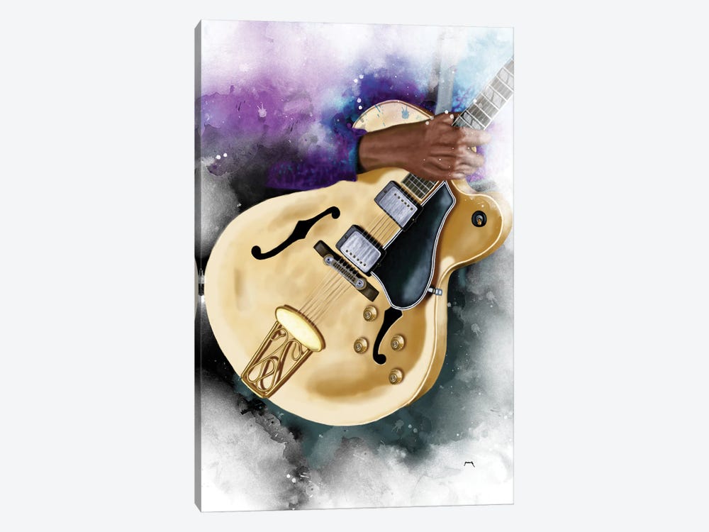 Chuck Berry's Electric Guitar by Pop Cult Posters 1-piece Canvas Art Print