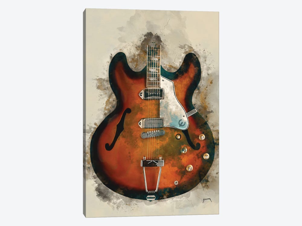 John Lennon's Guitar by Pop Cult Posters 1-piece Canvas Print