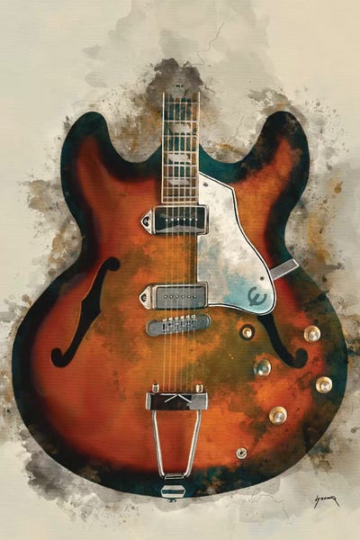 Blues: John Lennon's Guitar by Pop Cult Posters