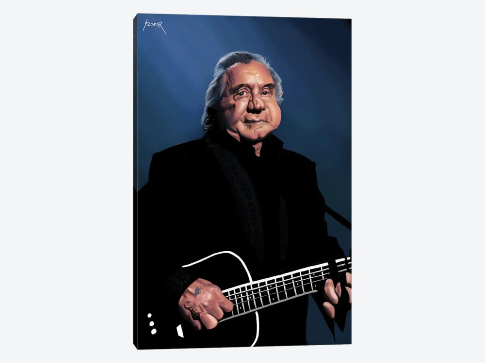 Johnny Cash by Pop Cult Posters 1-piece Canvas Art Print