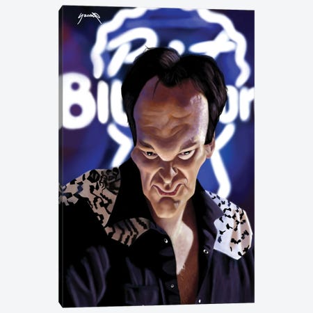 Quentin Tarantino Canvas Print #PCP331} by Pop Cult Posters Art Print