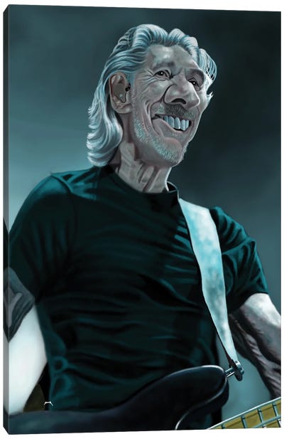 Roger Waters Canvas Art Print - Caricature Art