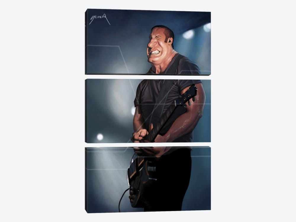 Trent Reznor by Pop Cult Posters 3-piece Canvas Wall Art