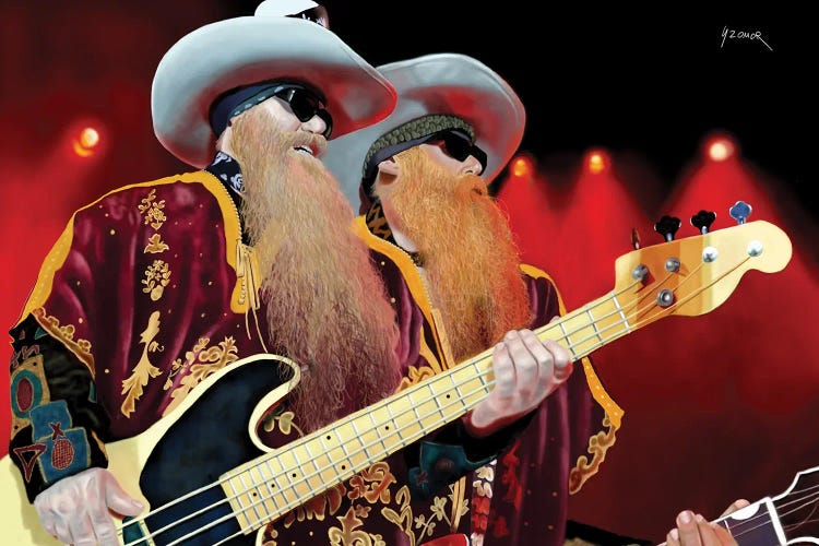 ZZ Top by Pop Cult Posters wall art