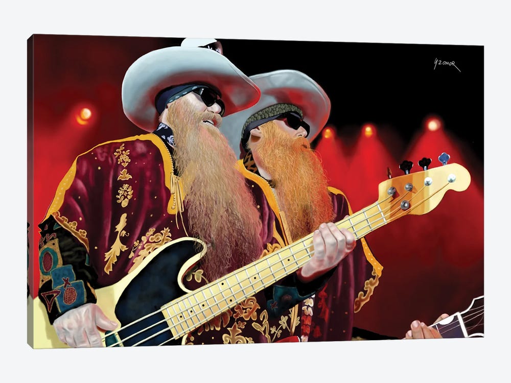 ZZ Top by Pop Cult Posters 1-piece Canvas Print