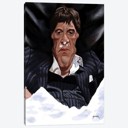 Scarface Canvas Print #PCP341} by Pop Cult Posters Canvas Wall Art