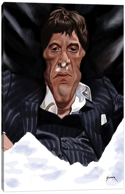 Scarface Canvas Art Print - Al Pacino