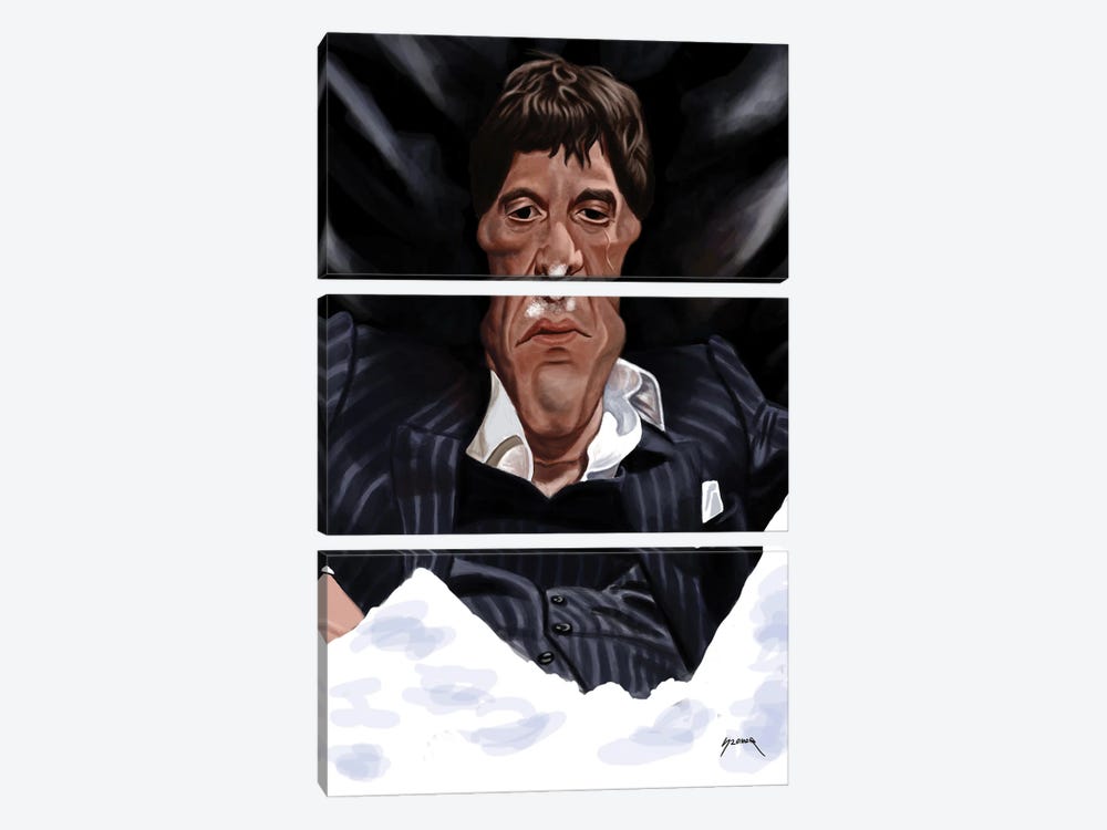 Scarface by Pop Cult Posters 3-piece Canvas Artwork