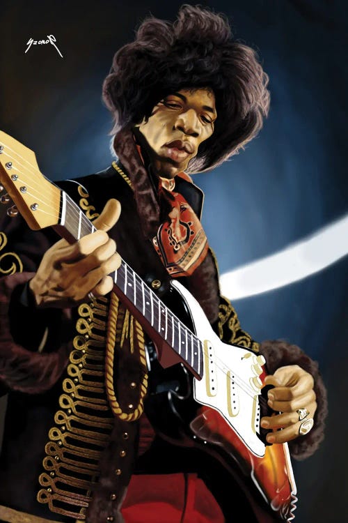 Jimi Hendrix Caricature