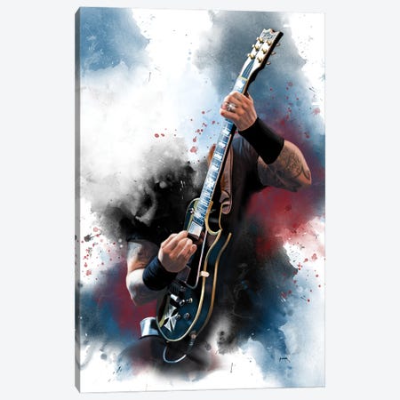 Hetfield's Guitar Canvas Print #PCP346} by Pop Cult Posters Art Print