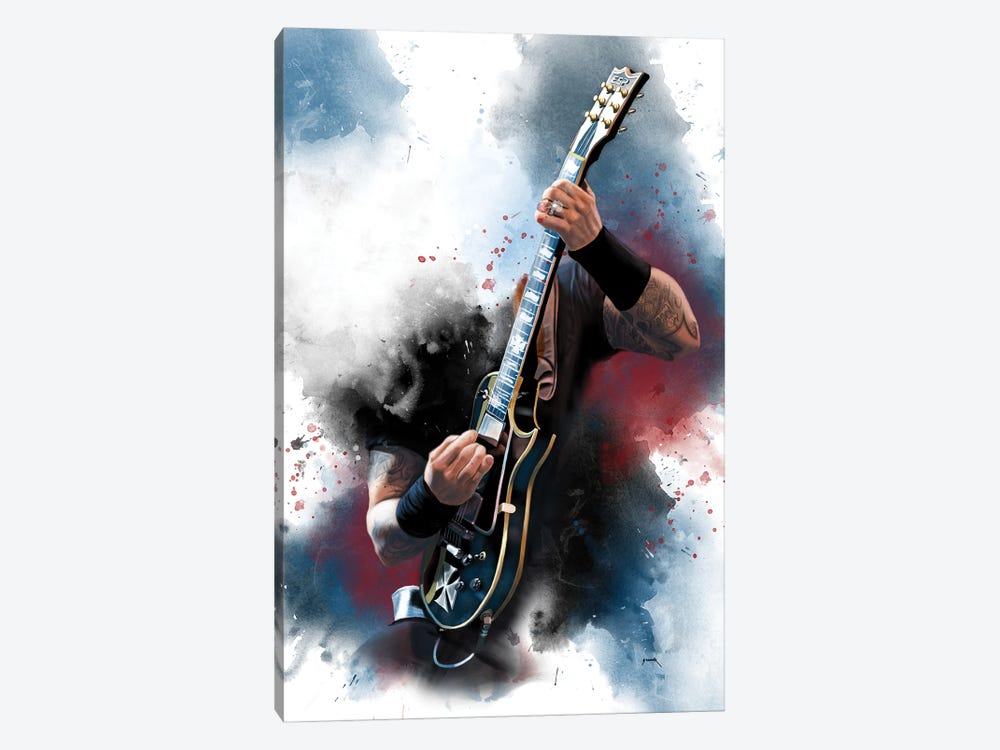 Hetfield's Guitar by Pop Cult Posters 1-piece Canvas Art Print