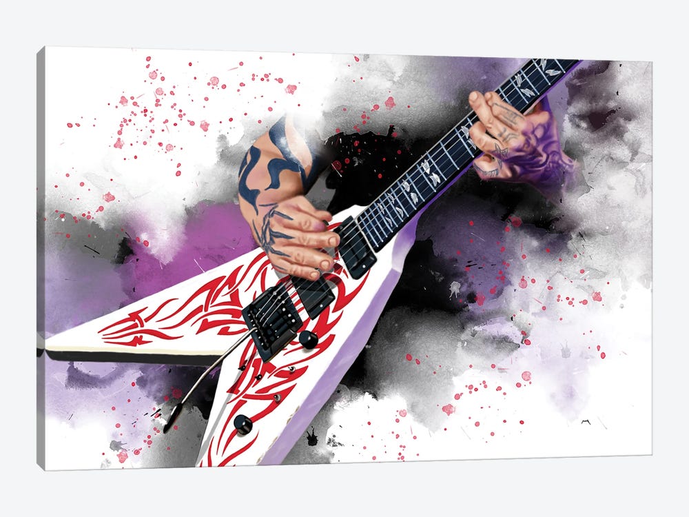 Kerry King's Guitar by Pop Cult Posters 1-piece Canvas Print