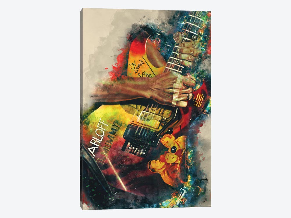 Kirk Hammett's Electric Guitar by Pop Cult Posters 1-piece Canvas Artwork