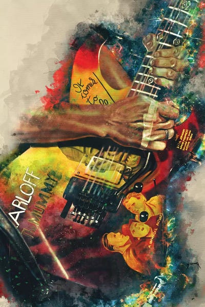 Bands: Kirk Hammett's Electric Guitar by Pop Cult Posters