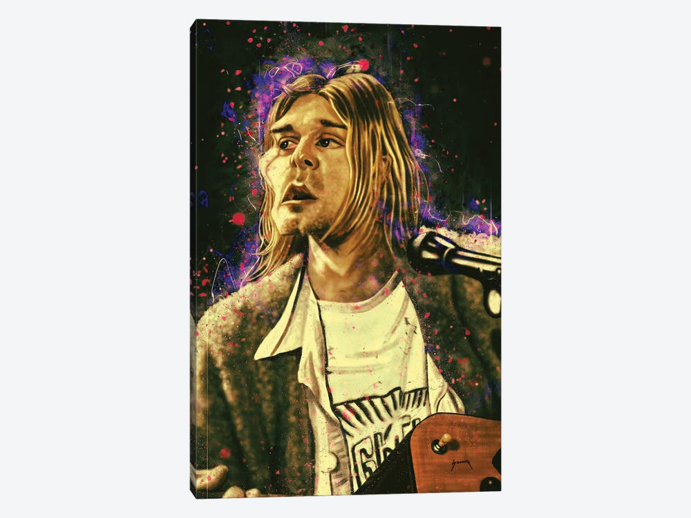 Kurt Cobain's Caricature by Pop Cult Posters 1-piece Art Print
