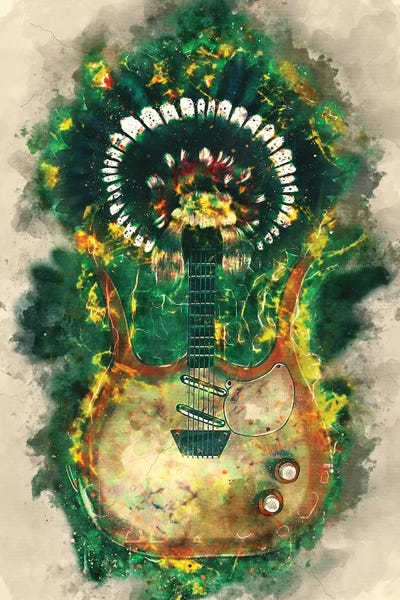 Rock 'n' Roll: Link Wray's Electric Guitar by Pop Cult Posters