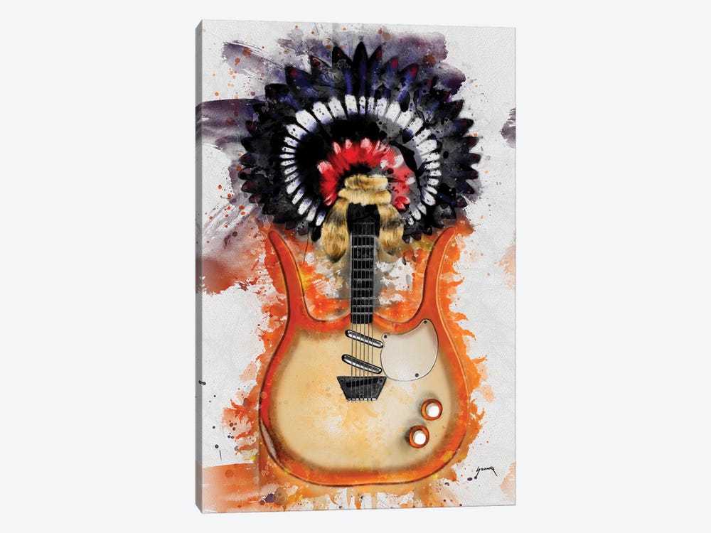 Link Wray's Guitar II by Pop Cult Posters 1-piece Canvas Print