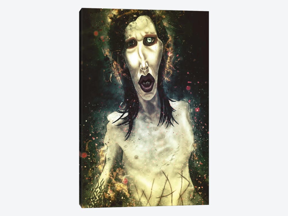 Marilyn Manson's Caricature by Pop Cult Posters 1-piece Canvas Artwork