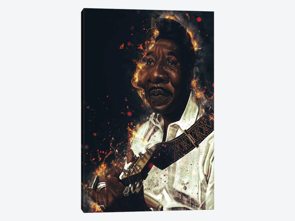 Muddy Waters's Caricature by Pop Cult Posters 1-piece Canvas Print