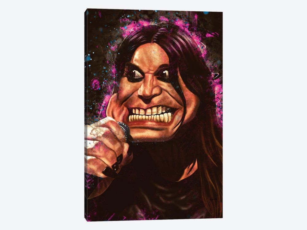 Ozzy's Caricature by Pop Cult Posters 1-piece Canvas Artwork