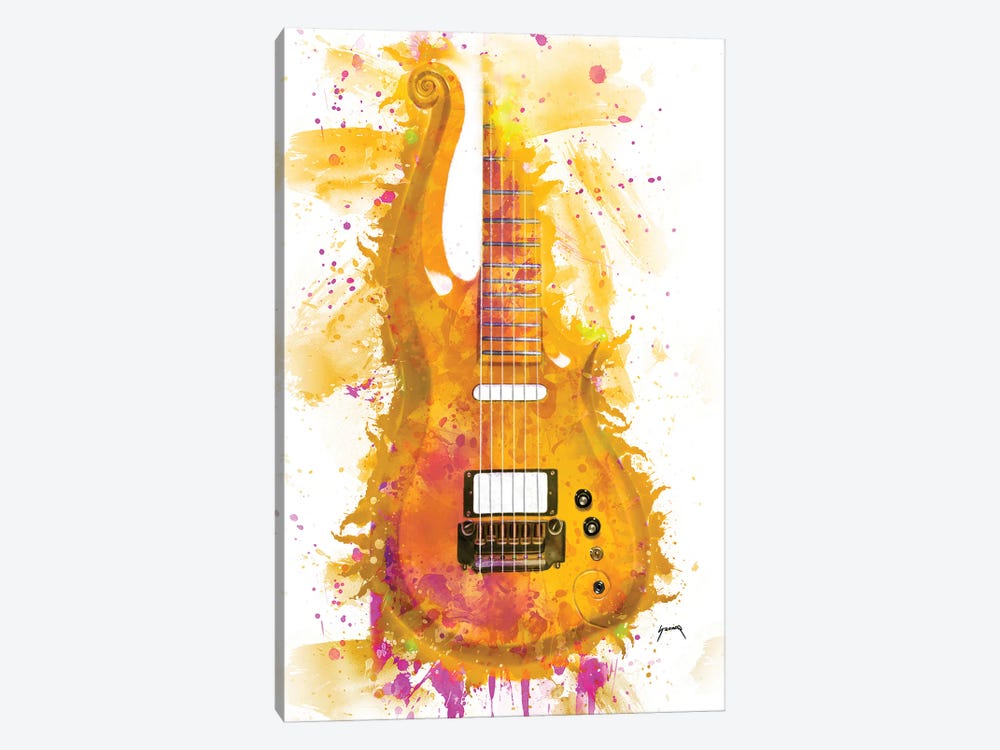 Prince's Cloud Guitar I by Pop Cult Posters 1-piece Canvas Art