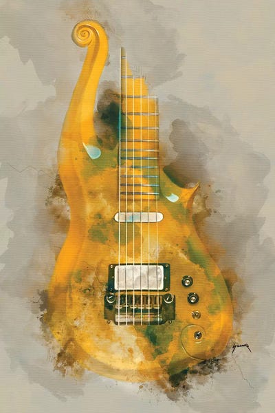 Prince's Cloud Guitar II by Pop Cult Posters art print
