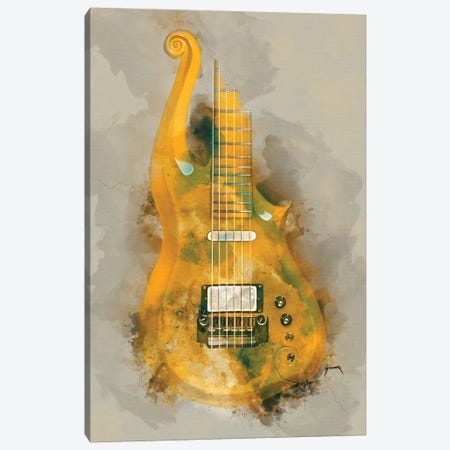 Prince's Cloud Guitar II Canvas Print #PCP46} by Pop Cult Posters Canvas Art