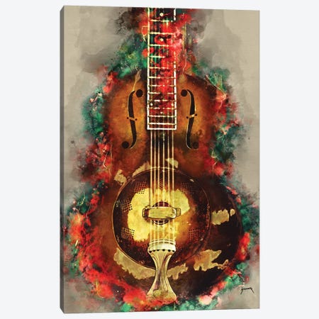 Rory Gallagher's Guitar Canvas Print #PCP47} by Pop Cult Posters Canvas Wall Art