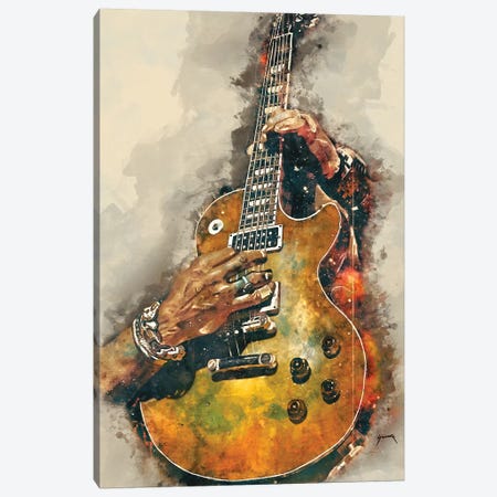 Slash's Electric Guitar Canvas Print #PCP49} by Pop Cult Posters Canvas Print