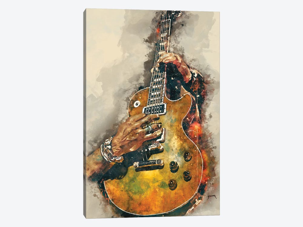 Slash S Electric Guitar Canvas Art By Pop Cult Posters Icanvas