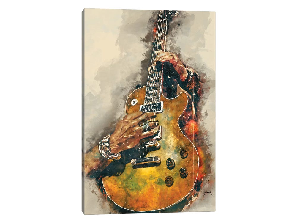 Slash's Electric Guitar Canvas Wall Art by Pop Cult Posters Slash's Electric Guitar Canvas Wall Art by Pop Cult Posters