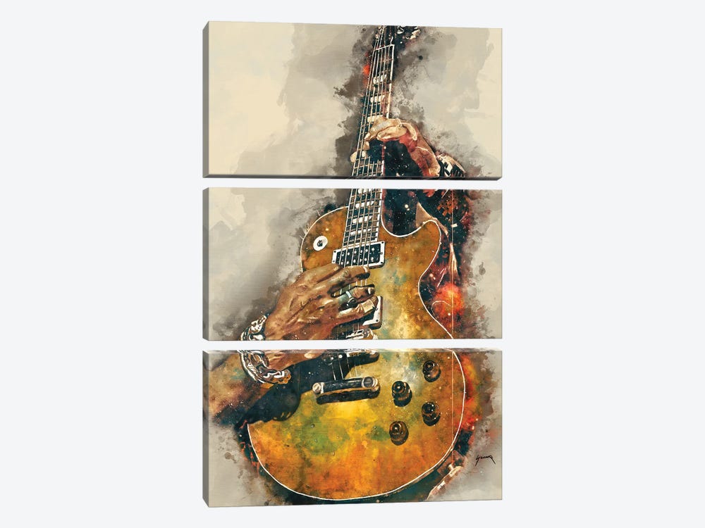 Slash's Electric Guitar by Pop Cult Posters 3-piece Canvas Art