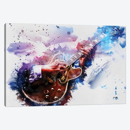 B.B. King's Guitar I Canvas Print #PCP4} by Pop Cult Posters Canvas Print
