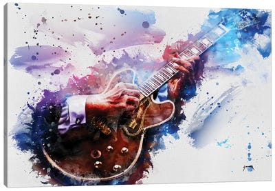 B.B. King's Guitar I Canvas Art Print - Pop Cult Posters