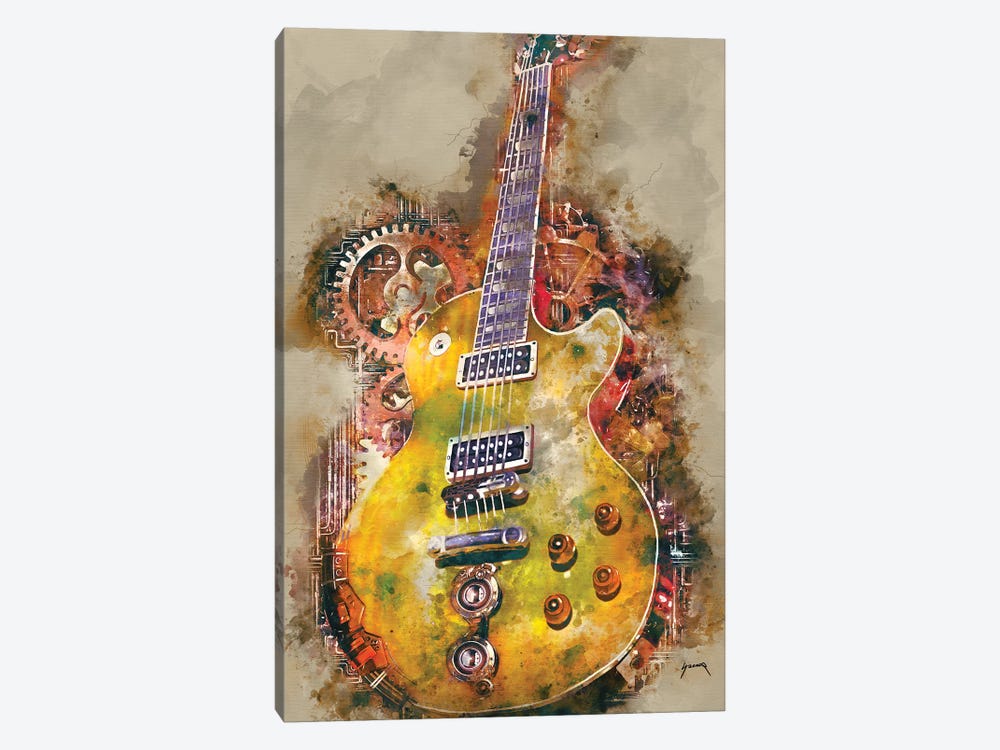 Slash's Steampunk Guitar by Pop Cult Posters 1-piece Canvas Wall Art