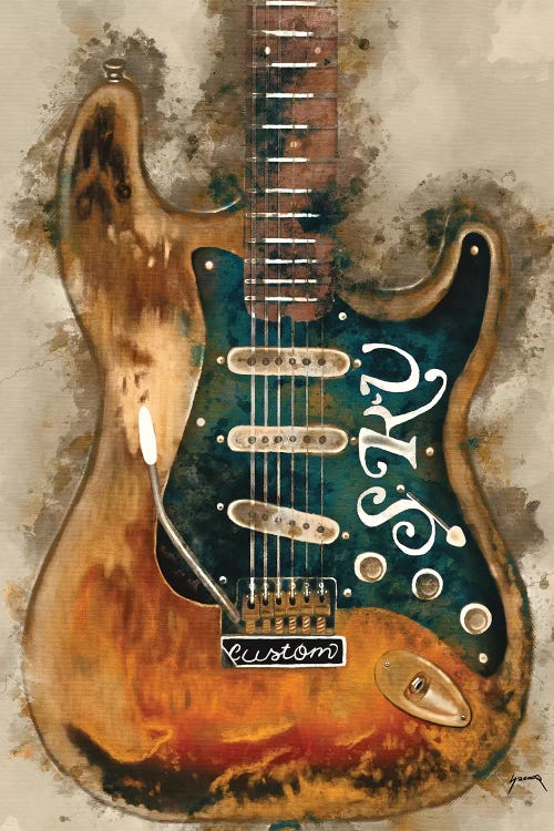 Stevie Ray Vaughan's Guitar by Pop Cult Posters wall art