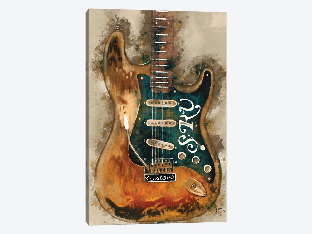 Stevie Ray Vaughan's Guitar by Pop Cult Posters 1-piece Art Print