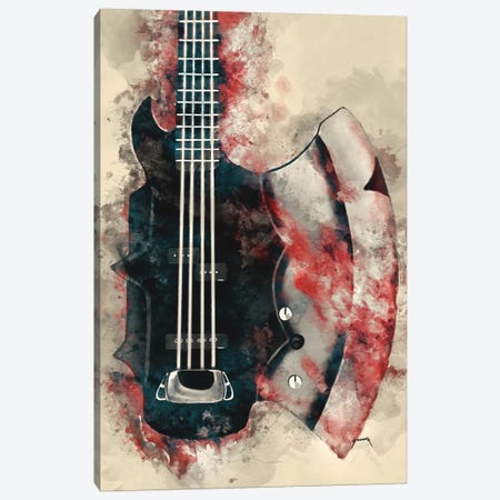 The Demon's Bass Axe Canvas Print #PCP53} by Pop Cult Posters Canvas Artwork
