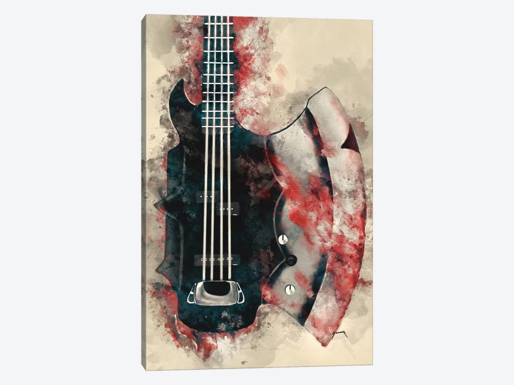 The Demon's Bass Axe by Pop Cult Posters 1-piece Canvas Art Print