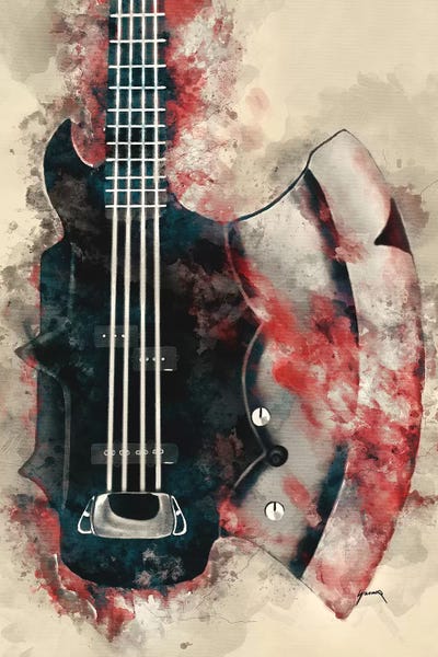 Guitars: The Demon's Bass Axe by Pop Cult Posters