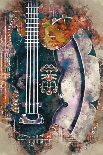 Rock 'n' Roll: The Demon's Steampunk Axe by Pop Cult Posters