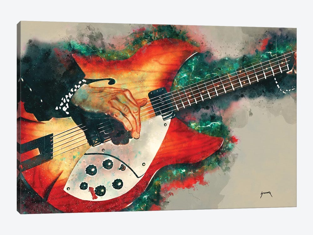 Tom Petty's Electric Guitar by Pop Cult Posters 1-piece Art Print