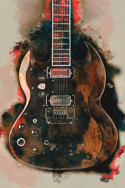 Rock 'n' Roll: Tony Iommi's Electric Guitar by Pop Cult Posters