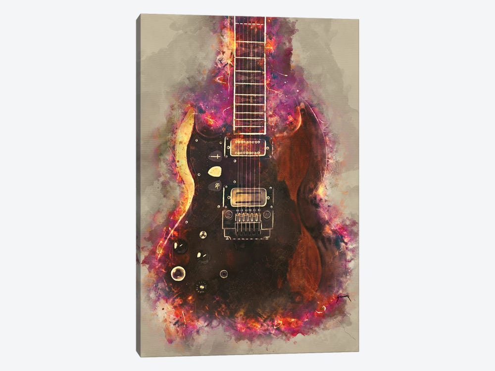 Tony Iommi's Guitar by Pop Cult Posters 1-piece Art Print