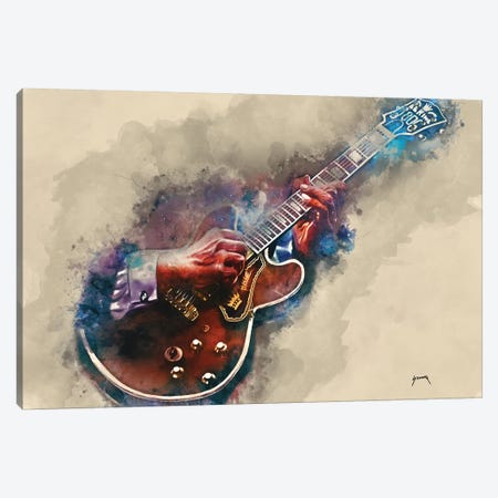 B.B. King's Guitar II Canvas Print #PCP5} by Pop Cult Posters Art Print