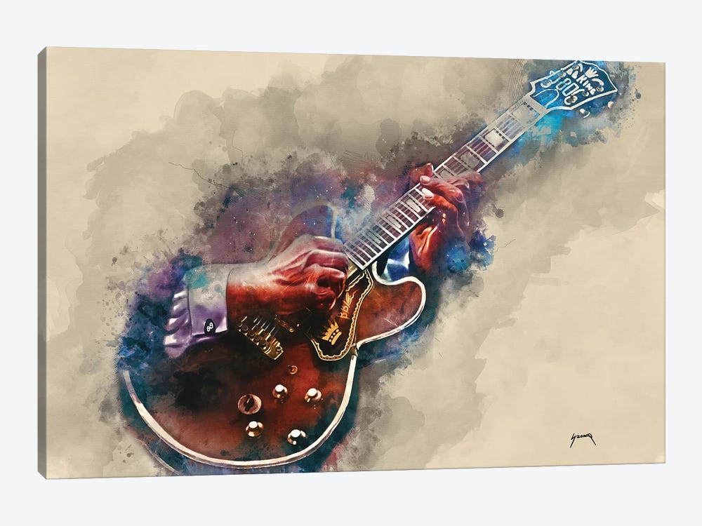 B.B. King's Guitar II by Pop Cult Posters 1-piece Canvas Wall Art
