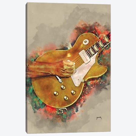 John Fogerty's Guitar 2 Canvas Print #PCP63} by Pop Cult Posters Canvas Art Print