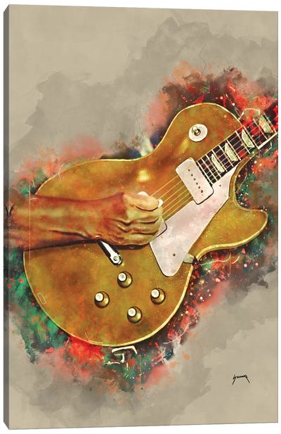 John Fogerty's Guitar 2 Canvas Art Print - Pop Cult Posters